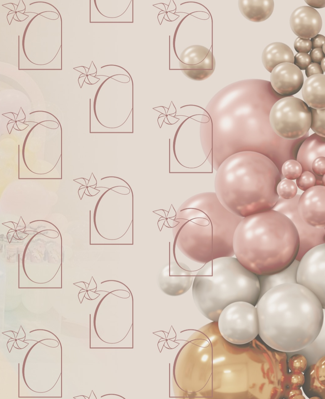 Detalhes de uma decoração de festa